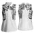 Japanese Irezumi and Hawaiian Polynesian Art Tattoo Women Sleeveless Polo Shirt White Color - Polynesian Pride