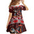 Hawaii KaʻUla Wena Volcano Turtle Family Matching Puletasi and Hawaiian Shirt Lava and Tropical Plants Tribal Pattern