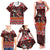 Hawaii KaʻUla Wena Volcano Turtle Family Matching Tank Maxi Dress and Hawaiian Shirt Lava and Tropical Plants Tribal Pattern