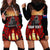 Custom New Zealand and Australia ANZAC Day Hoodie Dress Gallipoli and Canlelight Lest We Forget LT03 - Polynesian Pride