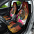 Papua New Guinea Bird-of-Paradise Car Seat Cover Hibiscus and Kundu Drum Tribal Pattern