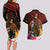 Papua New Guinea Bird-of-Paradise Couples Matching Long Sleeve Bodycon Dress and Hawaiian Shirt Hibiscus and Kundu Drum Tribal Pattern LT03 - Polynesian Pride