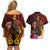 Papua New Guinea Bird-of-Paradise Couples Matching Off Shoulder Short Dress and Hawaiian Shirt Hibiscus and Kundu Drum Tribal Pattern LT03 - Polynesian Pride