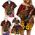 Papua New Guinea Bird-of-Paradise Family Matching Off Shoulder Short Dress and Hawaiian Shirt Hibiscus and Kundu Drum Tribal Pattern LT03 - Polynesian Pride