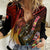 Papua New Guinea Bird-of-Paradise Women Casual Shirt Hibiscus and Kundu Drum Tribal Pattern LT03 Female Yellow - Polynesian Pride