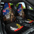 New Zealand and Australia ANZAC Day Car Seat Cover National Flag mix Kiwi Bird and Kangaroo Soldier Style