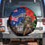 New Zealand and Australia ANZAC Day Spare Tire Cover National Flag mix Kiwi Bird and Kangaroo Soldier Style