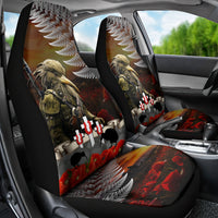 New Zealand ANZAC Day Car Seat Cover The Ode of Remembrance and Silver Fern