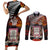 New Zealand ANZAC Day Couples Matching Short Sleeve Bodycon Dress and Long Sleeve Button Shirt The Ode of Remembrance and Silver Fern LT03 Black - Polynesian Pride