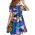 Hawaiian Lei Day Plumeria Humpback Whales Family Matching Mermaid Dress and Hawaiian Shirt Polynesian Art Vibrant Starry Nebula Style