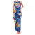 Hawaiian Lei Day Plumeria Humpback Whales Family Matching Tank Maxi Dress and Hawaiian Shirt Polynesian Art Vibrant Starry Nebula Style