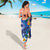 Hawaiian Lei Day Plumeria Humpback Whales Sarong Polynesian Art Vibrant Starry Nebula Style