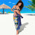 Hawaiian Lei Day Plumeria Humpback Whales Sarong Polynesian Art Vibrant Starry Nebula Style