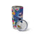 Hawaiian Lei Day Plumeria Humpback Whales Tumbler Cup Polynesian Art Vibrant Starry Nebula Style