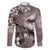 Hawaiian Lei Day Plumeria Humpback Whales Family Matching Mermaid Dress and Hawaiian Shirt Polynesian Art Vibrant Starry Nebula Grayscale Style