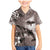Hawaiian Lei Day Plumeria Humpback Whales Family Matching Mermaid Dress and Hawaiian Shirt Polynesian Art Vibrant Starry Nebula Grayscale Style
