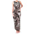 Hawaiian Lei Day Plumeria Humpback Whales Family Matching Tank Maxi Dress and Hawaiian Shirt Polynesian Art Vibrant Starry Nebula Grayscale Style