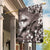 Hawaiian Lei Day Plumeria Humpback Whales Garden Flag Polynesian Art Vibrant Starry Nebula Grayscale Style
