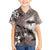 Hawaiian Lei Day Plumeria Humpback Whales Hawaiian Shirt Polynesian Art Vibrant Starry Nebula Grayscale Style