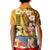 Happy Lei Day Kid Polo Shirt Hula Girl Polynesian Flower Kakau Pattern