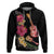 Ukulele mix Polynesian Flower Hoodie Hawaiian Tribal Pattern