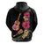 Ukulele mix Polynesian Flower Hoodie Hawaiian Tribal Pattern