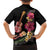 Ukulele mix Polynesian Flower Kid Hawaiian Shirt Hawaiian Tribal Pattern