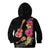 Ukulele mix Polynesian Flower Kid Hoodie Hawaiian Tribal Pattern