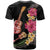 Ukulele mix Polynesian Flower T Shirt Hawaiian Tribal Pattern
