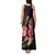 Ukulele mix Polynesian Flower Tank Maxi Dress Hawaiian Tribal Pattern