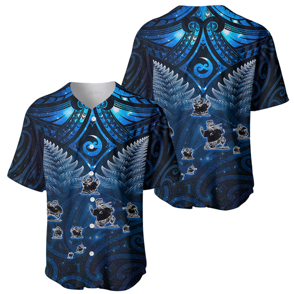 New Zealand Baseball Jersey Maori Pattern Purple LT6 main image 0