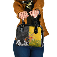Aotearoa New Zealand And Australia Basketball Custom Shoulder Handbag Maori Tribal Tattoo And Aboriginal Dot Art Heritage