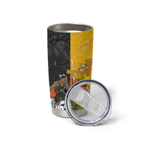 Aotearoa New Zealand And Australia Basketball Custom Tumbler Cup Maori Tribal Tattoo And Aboriginal Dot Art Heritage