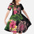 Hawaiian Tropical Plants Turtle and Shark Family Matching Summer Maxi Dress and Hawaiian Shirt Polynesian Art Tattoo