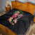Hawaiian Tropical Plants Turtle and Shark Quilt Polynesian Art Tattoo