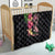 Hawaiian Tropical Plants Turtle and Shark Quilt Polynesian Art Tattoo
