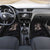 Hawaiian Tropical Plants Turtle and Shark Car Mats Polynesian Art Tattoo Grayscale Color