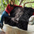 Hawaiian Tropical Plants Turtle and Shark Quilt Polynesian Art Tattoo Grayscale Color