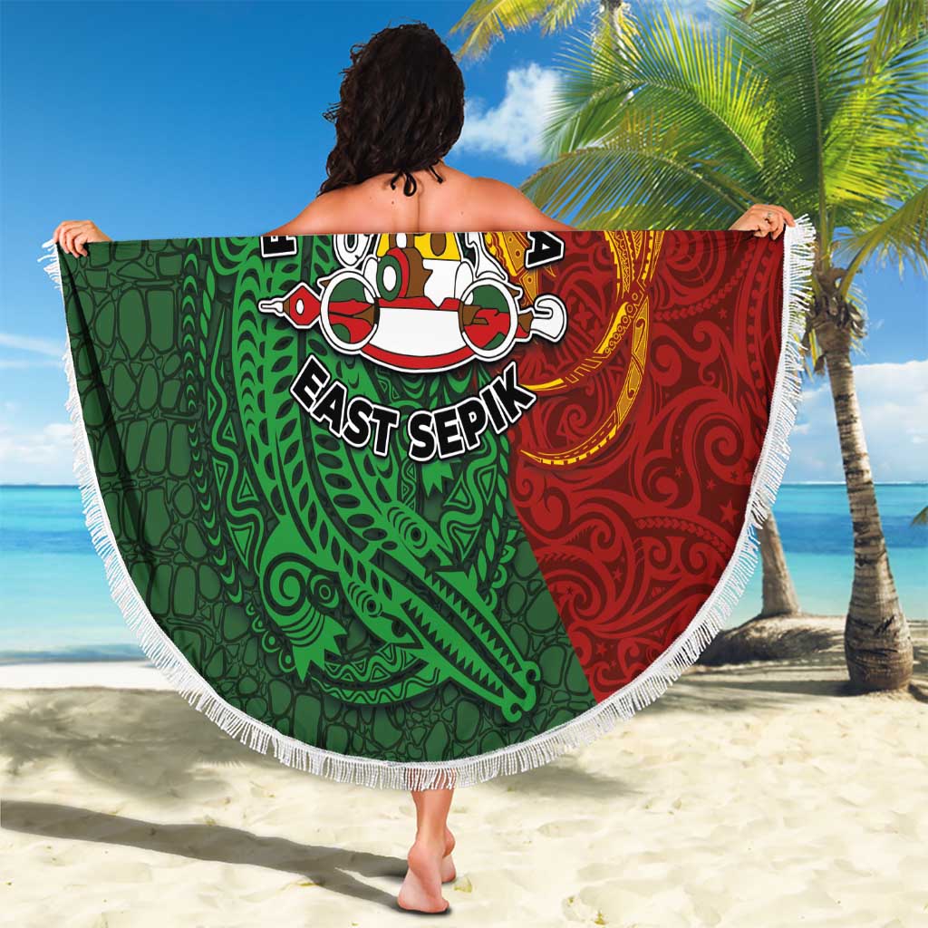 Papua New Guinea East Sepik Province Beach Blanket Tribal Crocodile Birds of Paradise Melanesian Tattoo