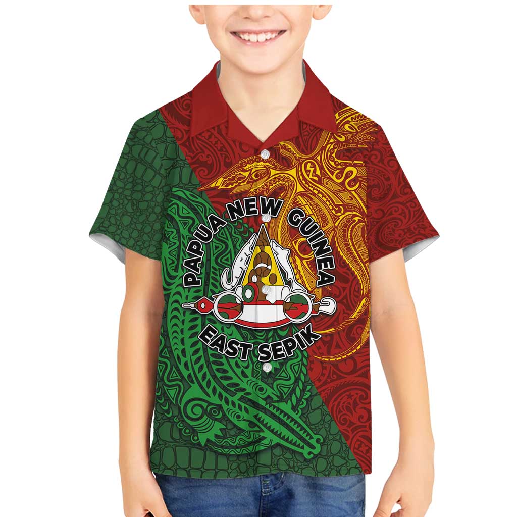 Papua New Guinea East Sepik Province Family Matching Mermaid Dress and Hawaiian Shirt Tribal Crocodile Birds of Paradise Melanesian Tattoo