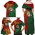 Papua New Guinea East Sepik Province Family Matching Off Shoulder Maxi Dress and Hawaiian Shirt Tribal Crocodile Birds of Paradise Melanesian Tattoo