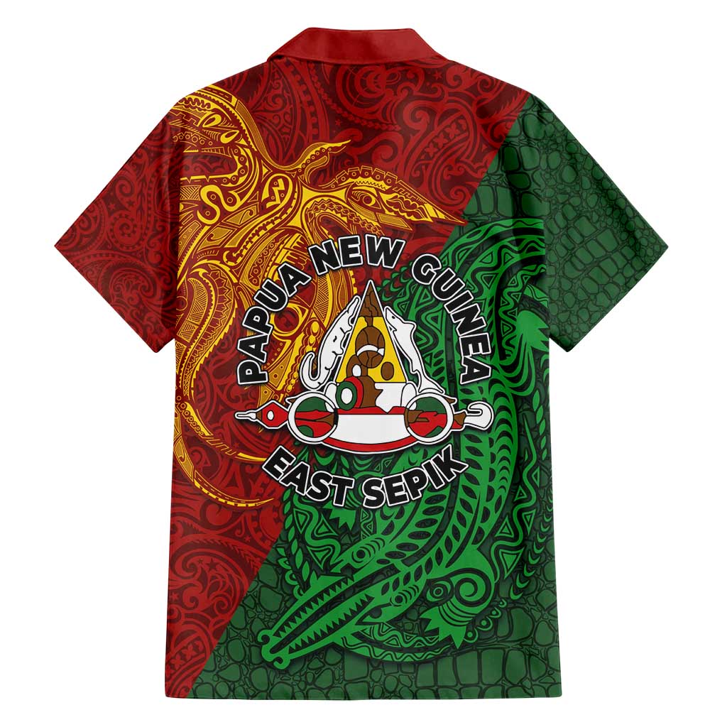 Papua New Guinea East Sepik Province Family Matching Summer Maxi Dress and Hawaiian Shirt Tribal Crocodile Birds of Paradise Melanesian Tattoo LT03 - Polynesian Pride