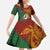 Papua New Guinea East Sepik Province Kid Short Sleeve Dress Tribal Crocodile Birds of Paradise Melanesian Tattoo