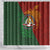 Papua New Guinea East Sepik Province Shower Curtain Tribal Crocodile Birds of Paradise Melanesian Tattoo