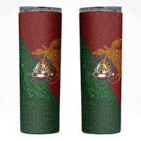 Papua New Guinea East Sepik Province Skinny Tumbler Tribal Crocodile Birds of Paradise Melanesian Tattoo