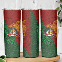 Papua New Guinea East Sepik Province Skinny Tumbler Tribal Crocodile Birds of Paradise Melanesian Tattoo