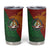 Papua New Guinea East Sepik Province Tumbler Cup Tribal Crocodile Birds of Paradise Melanesian Tattoo