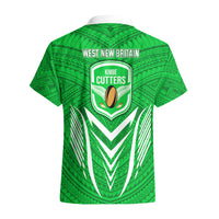 Kimbe Cutters Rugby Hawaiian Shirt Papua New Guinea Polynesian Tattoo Green Version LT03 - Polynesian Pride