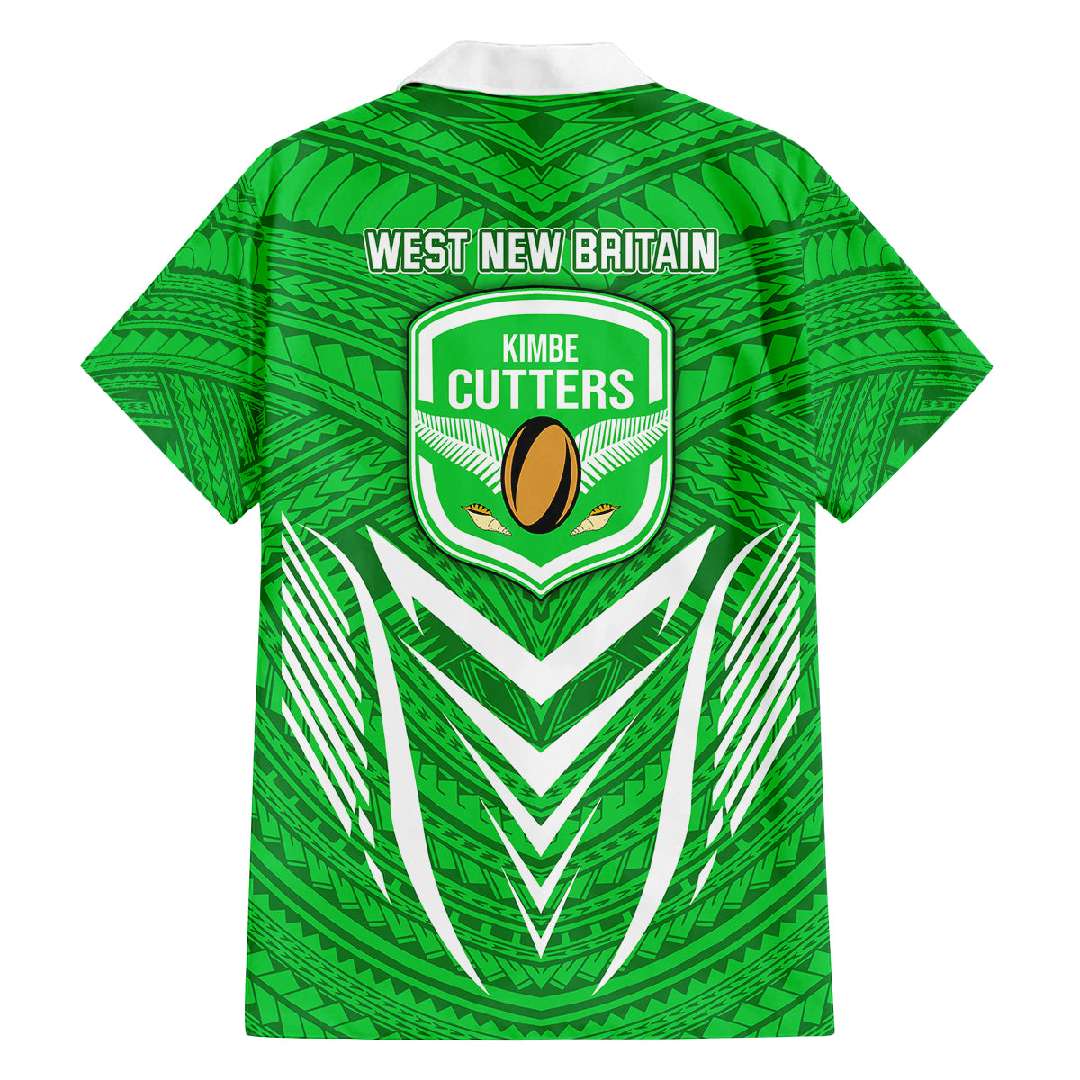 Kimbe Cutters Rugby Kid Hawaiian Shirt Papua New Guinea Polynesian Tattoo Green Version LT03 - Polynesian Pride