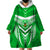 Kimbe Cutters Rugby Wearable Blanket Hoodie Papua New Guinea Polynesian Tattoo Green Version LT03 - Polynesian Pride